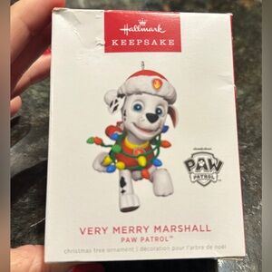 2022 Hallmark Keepsake Ornament, Very Merry Marshall, Paw Patrol